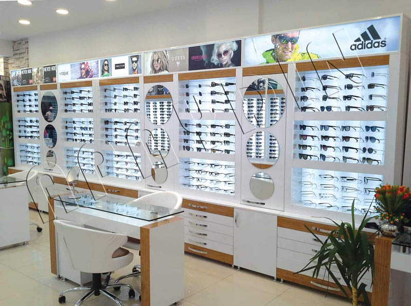 Optik Dekorasyon - Optik Mağaza Dekorasyonu Optik Mağaza Dekor Konsept MODEL NO: 0001