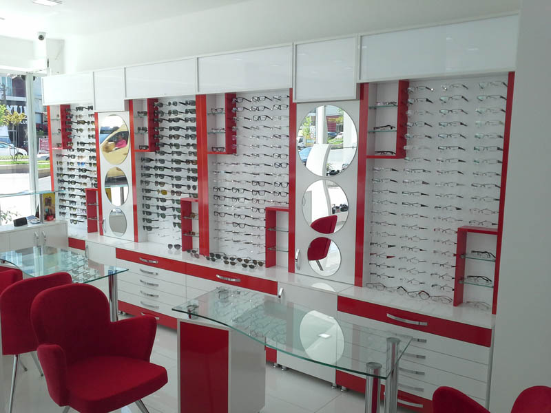 Optik Dekorasyon - Optik Mağaza Dekorasyonu Optik Mağaza Dekor Konsept MODEL NO: 0011
