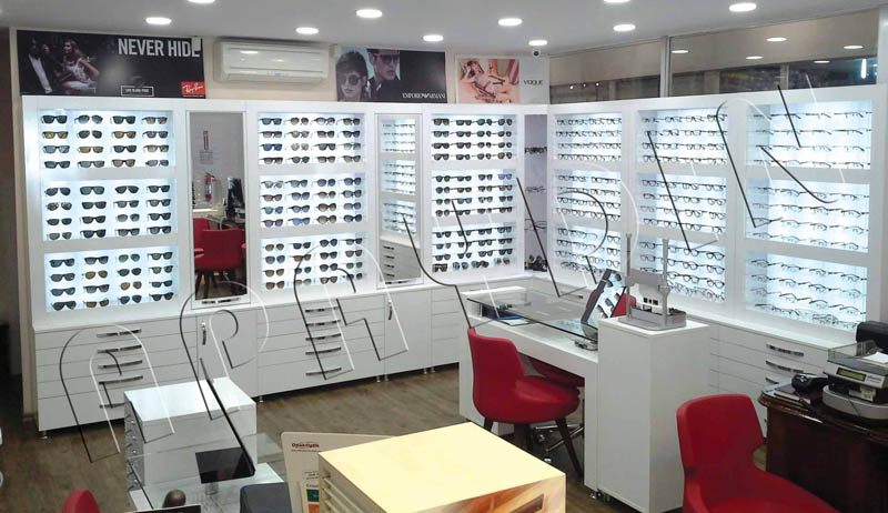 Optik Dekorasyon - Optik Mağaza Dekorasyonu Optik Mağaza Dekor Konsept MODEL NO: 0002