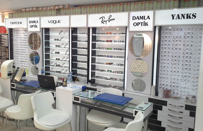 Optik Dekorasyon - Optik Mağaza Dekorasyonu Optik Mağaza Dekor Konsept MODEL NO: 0023