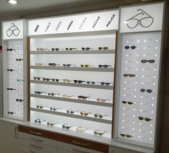 Optik Dekorasyon - Optik Mağaza Dekorasyonu Optik Mağaza Dekor Konsept MODEL NO: 0035