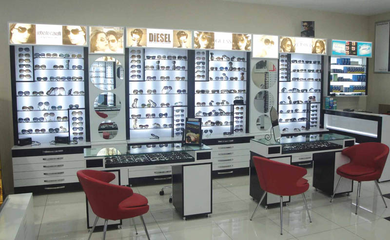 Optik Dekorasyon - Optik Mağaza Dekorasyonu Optik Mağaza Dekor Konsept MODEL NO: 0004