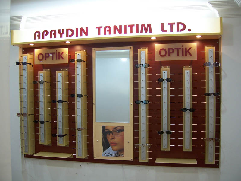 Optik Dekorasyon - Optik Mağaza Dekorasyonu Duvar Panelleri MODEL NO: 0013