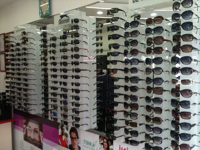 Optik Dekorasyon - Optik Mağaza Dekorasyonu Panel - Küp - Çubuk sistemleri MODEL NO: 2016 - 0010