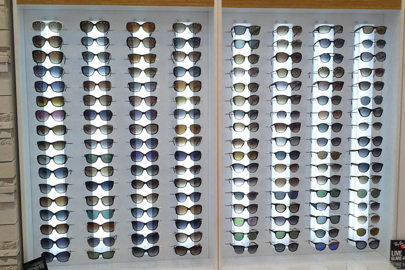Optik Dekorasyon - Optik Mağaza Dekorasyonu Panel - Küp - Çubuk sistemleri MODEL NO: 2016 - 0003