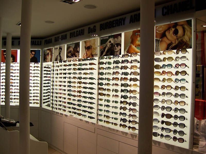 Optik Dekorasyon - Optik Mağaza Dekorasyonu Panel - Küp - Çubuk sistemleri MODEL NO: 2016 - 0009